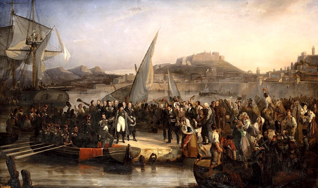 beaume_-_napoleon_ier_quittant_l-ile_d-elbe_-_1836